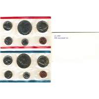 United States Mint UNC coinset 1976 P and D